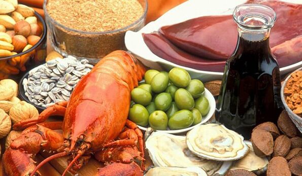 Frutti di mare e noci nella dieta di un uomo per un efficace ingrandimento del pene