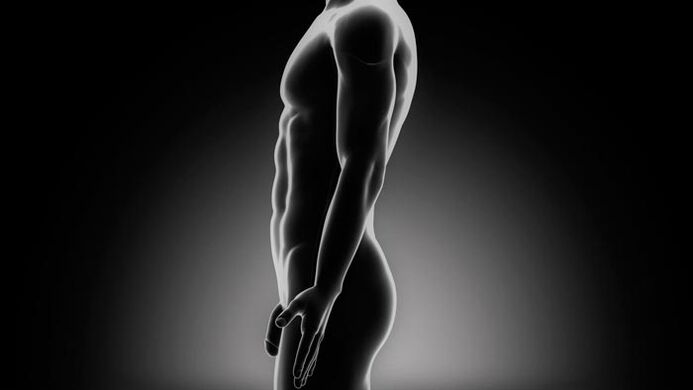 uomo che fa esercizi per ingrandire il suo pene